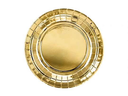 Papptallrikar Guld 6-pack - 2
