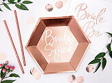 PAPPTALLRIKAR | 6-pack | Roséguld | "Bride squad"