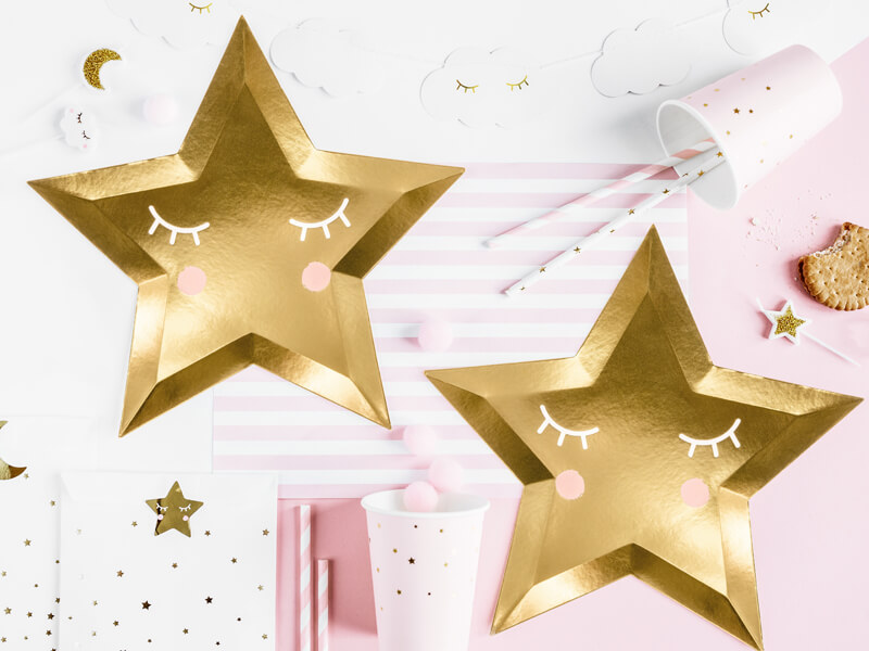 PAPPTALLRIKAR | Little Star | guld - 3