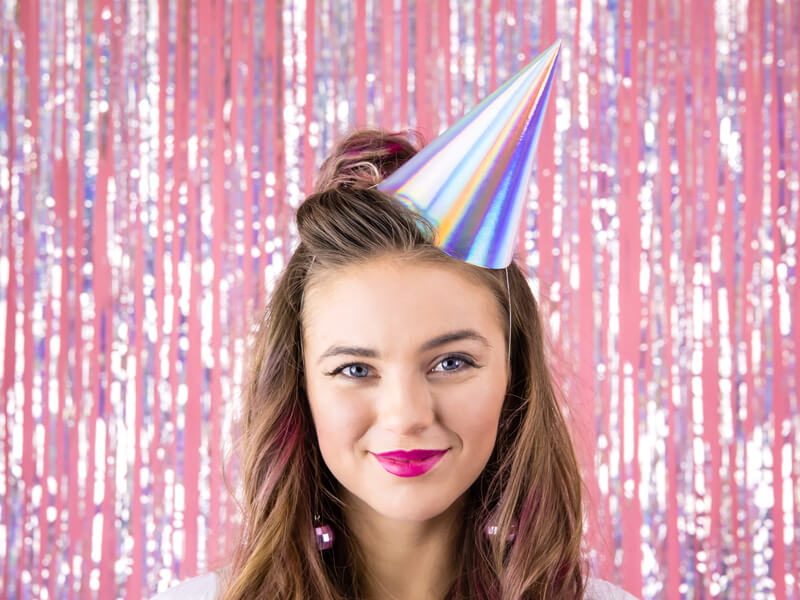 Partyhattar Iridescent 6-pack - 2