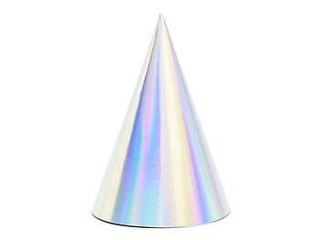 Partyhattar Iridescent 6-pack