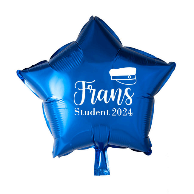 Personlig Ballong Student med namn  - 2