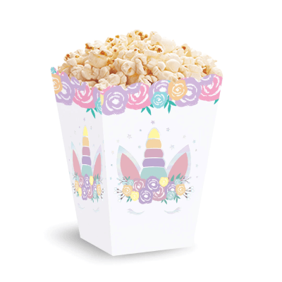 Enhörning Popcornboxar 