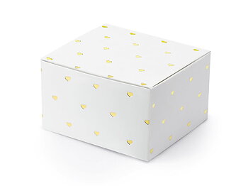 PRESENTASKAR | 10 -pack | Guld hjärtan
