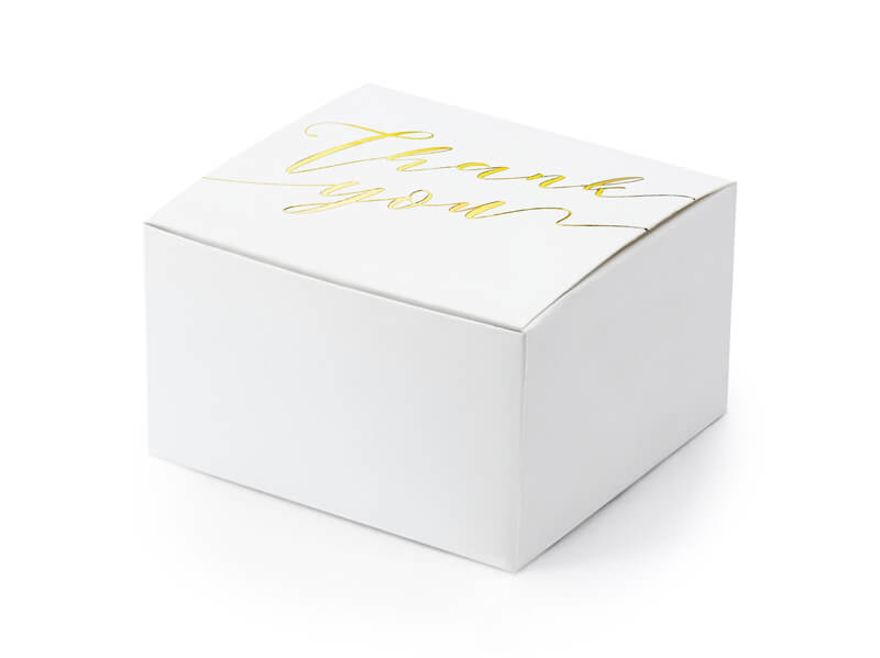 PRESENTASKAR | 10 -pack | Thank you | Guld