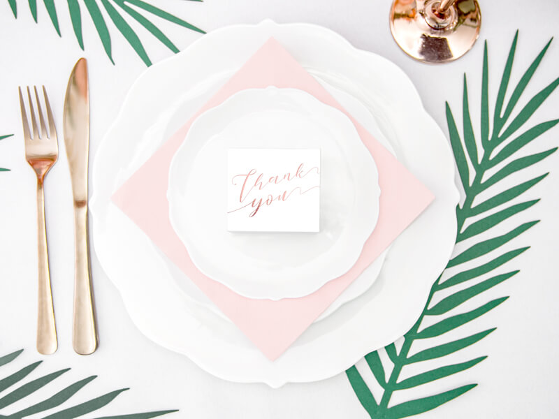 PRESENTASKAR | 10 -pack | Thank you | roséguld - 2