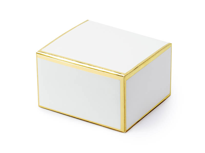 PRESENTASKAR | 10 -pack | Vit & Guldkant - 2
