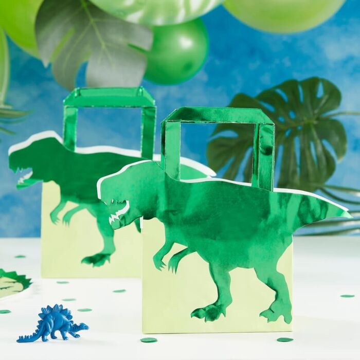 Presentpåsar 5-pack Dinosauriekalas