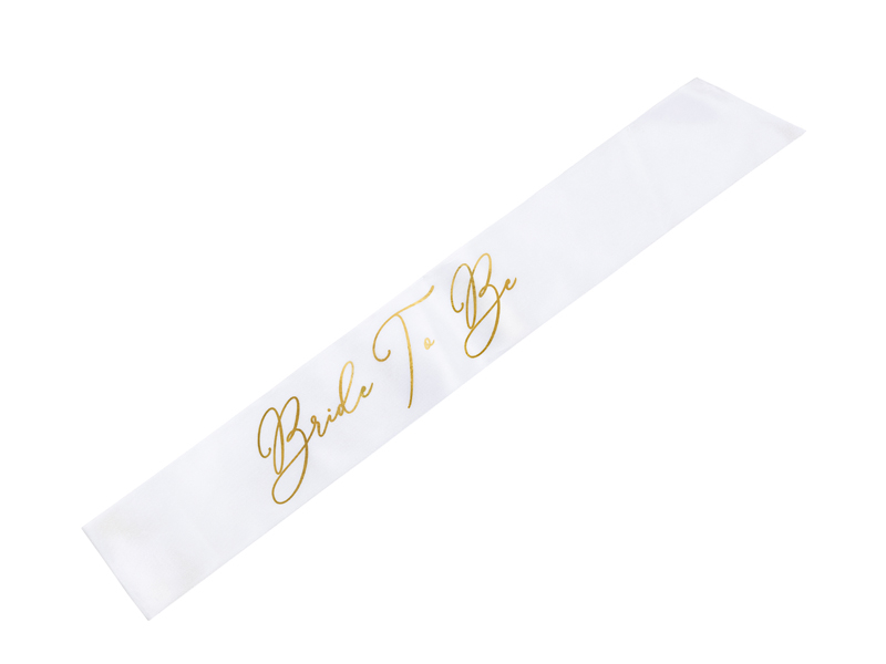 SASH | "Bride to Be" | Guld text