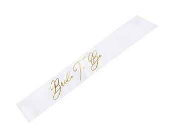SASH | "Bride to Be" | Guld text