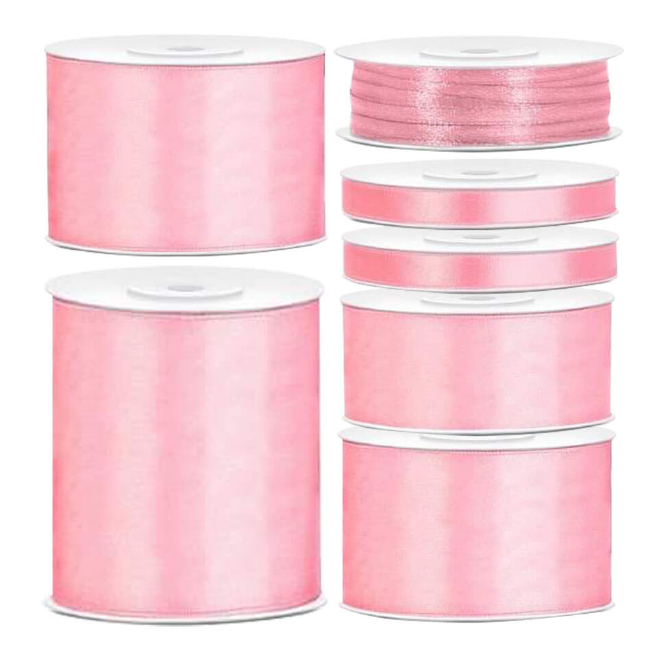 Satinband Babyrosa
