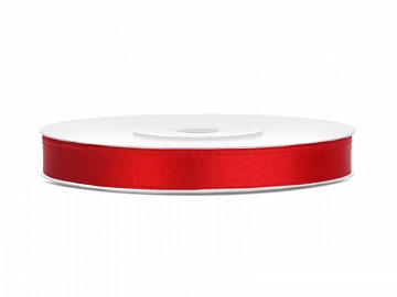 Satinband Rött - 6