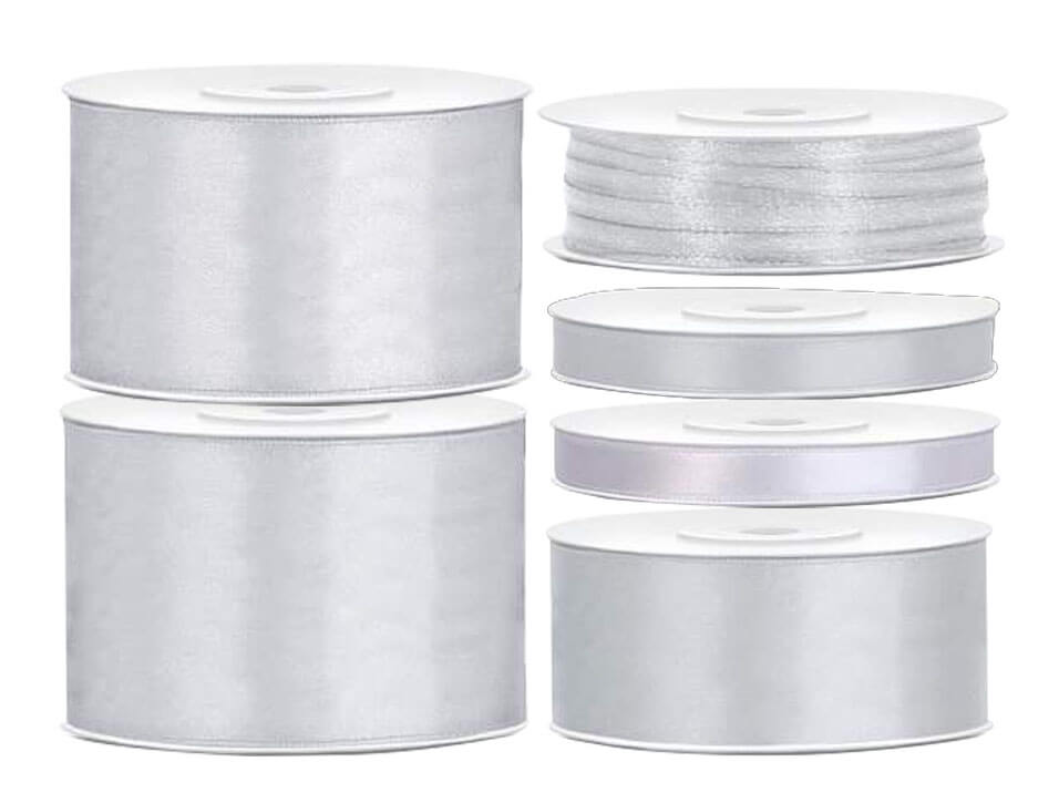 Satinband Silver