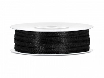Satinband Svart - 8