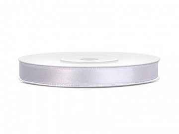 Satinband Vitt - 6