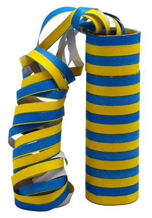 Serpentiner Student Gul/blå 2-pack 