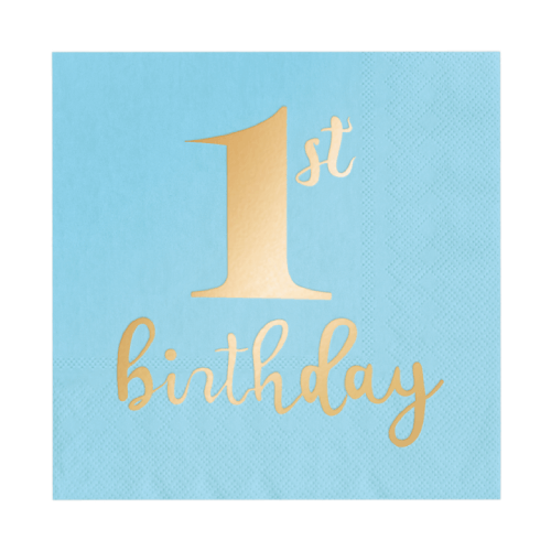 Servetter 10-pack 1st birthday