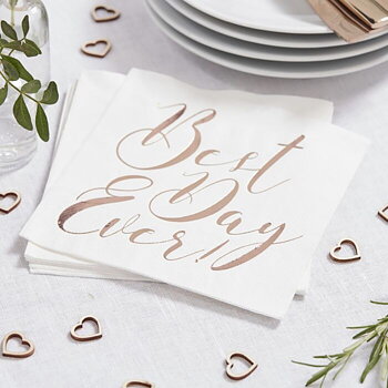 Servetter "Best Day Ever" 20-pack