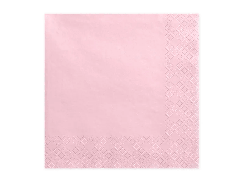 Servetter Ljusrosa 20-pack