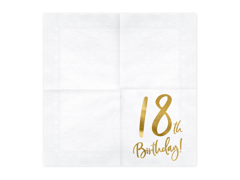 Servetter 20-pack "18th Birthday!" - 2