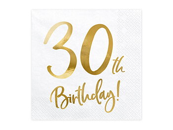SERVETTER | 20-pack | "30th Birthday!"