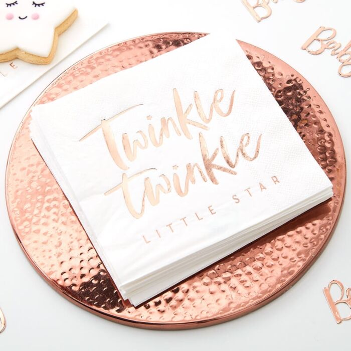 SERVETTER | Twinkle twinkle | roséguld