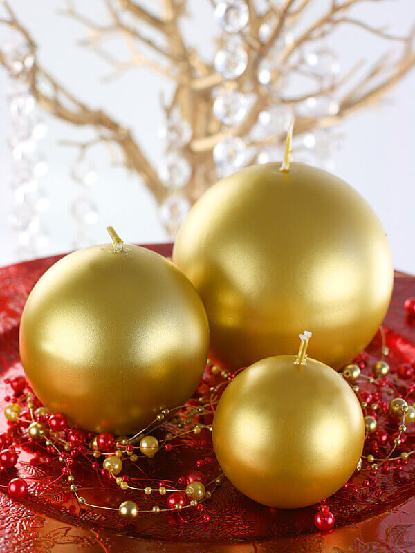 STEARINLJUS | klot | guld metallic - 2