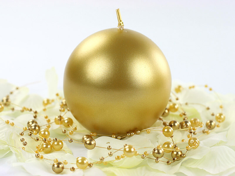 STEARINLJUS | klot | guld metallic