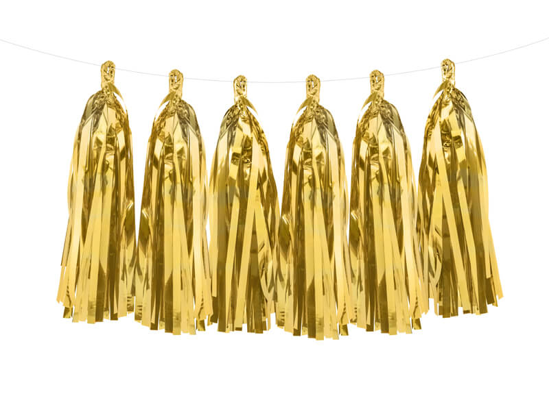 Tasselgirlang Guld Metallic