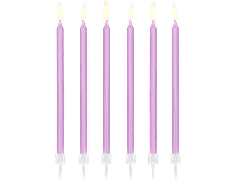 Tårtljus Lila 12-pack - 2