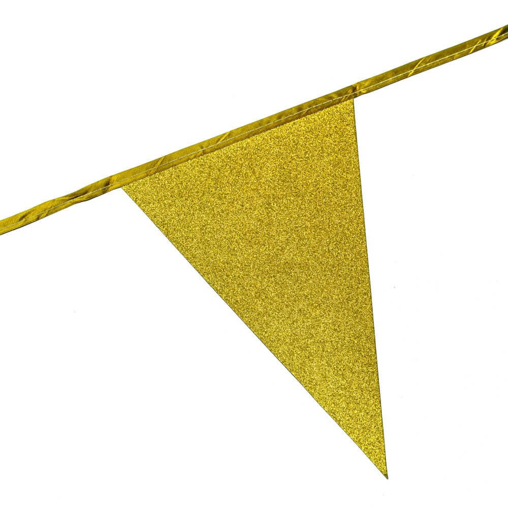Vimpel 6 m Guld Glitter - 2