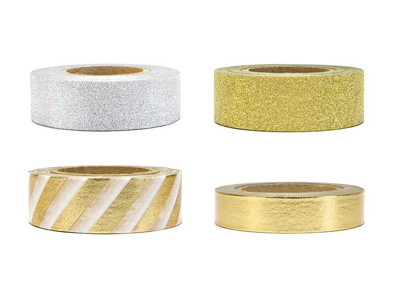 Washitejp Guld & silver mix - 2