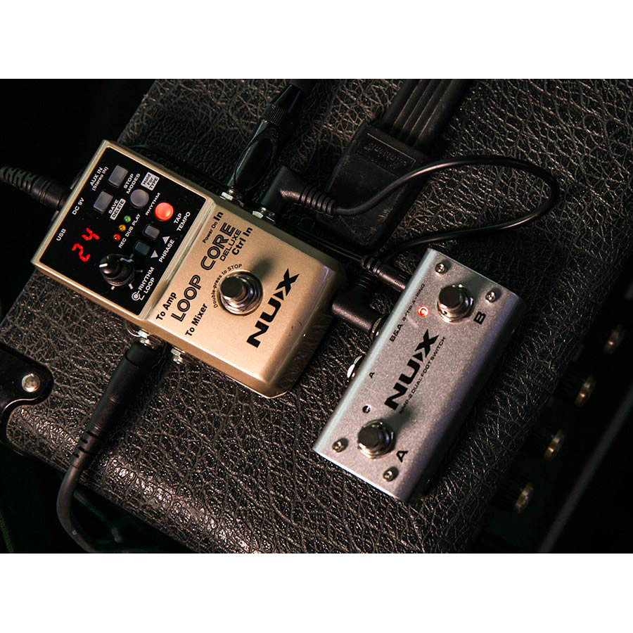 NUX Loop Core Deluxe.  NUX Core Series loop pedal bundle. LOOPCDLX/B - 5