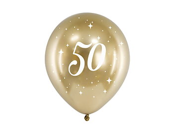 Ballonger 50 årsfest Chrome guld