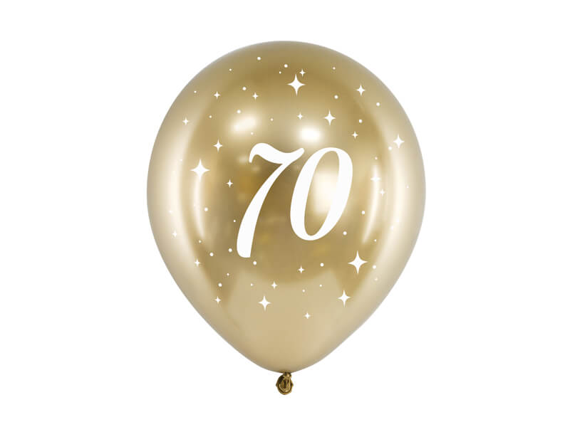 Ballonger 70 årsfest Chrome guld