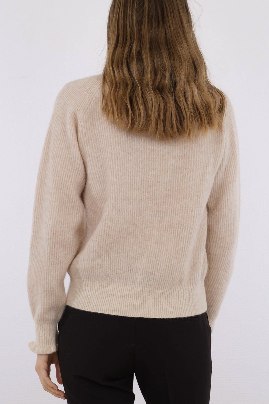Neo Noir - Asli Knit Blouse Sand Melange - 3