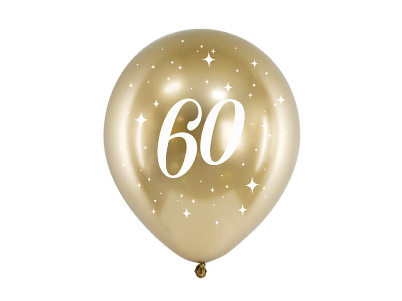 Ballonger 60 årsfest Chrome guld