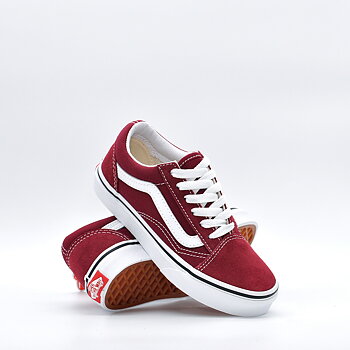 Vans Junior/Kids - Old Skool Pomegranate/True White