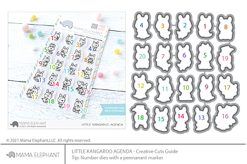 MAMA ELEPHANT-LITTLE KANGAROO AGENDA - CREATIVE CUTS