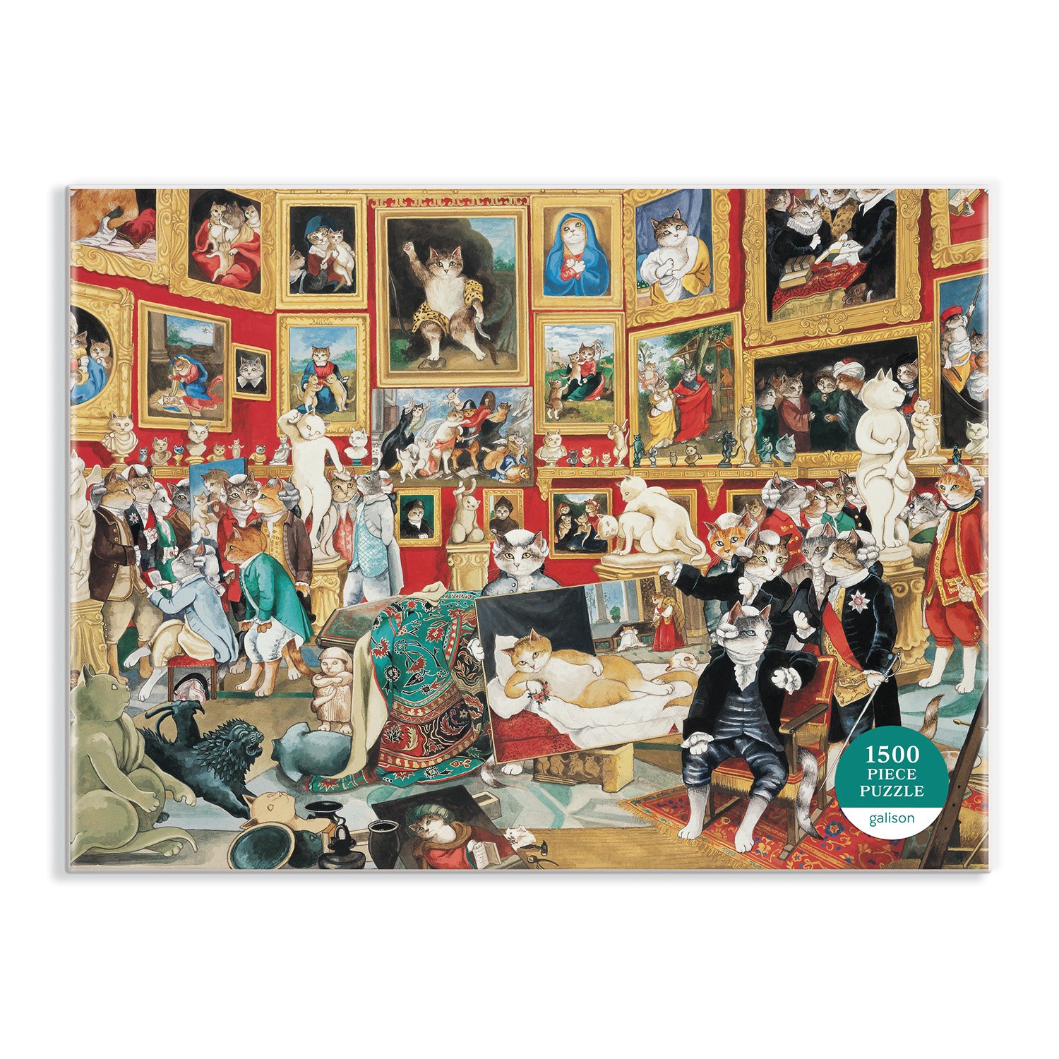 Tribuna of the Uffizi Meowsterpiece of Western Art 1500 Piece Jigsaw Puzzle - 3