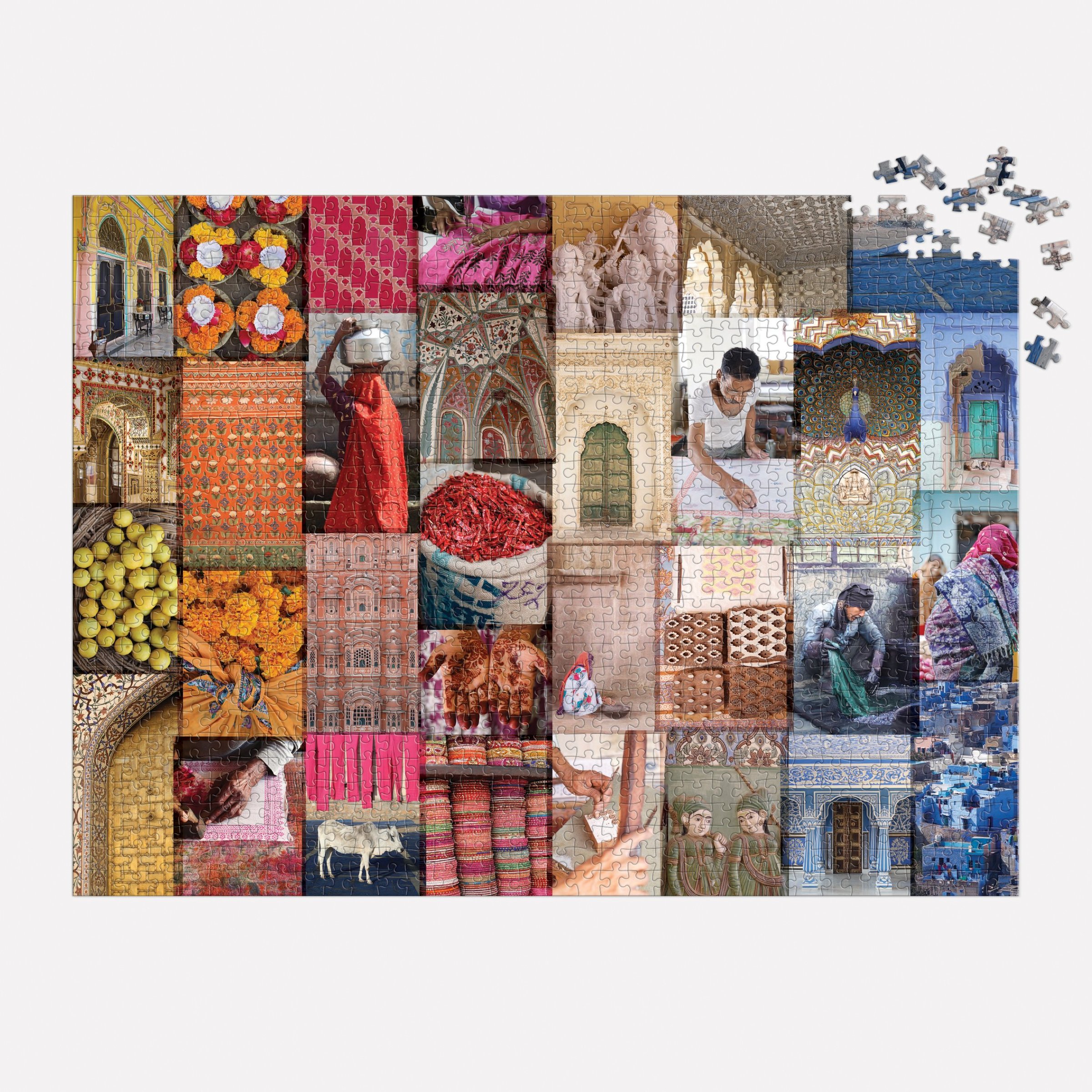 Patterns of India: A Journey Through Colors, Textiles and the Vibrancy of Rajasthan 1000 Piece Jigsaw Puzzle - 6