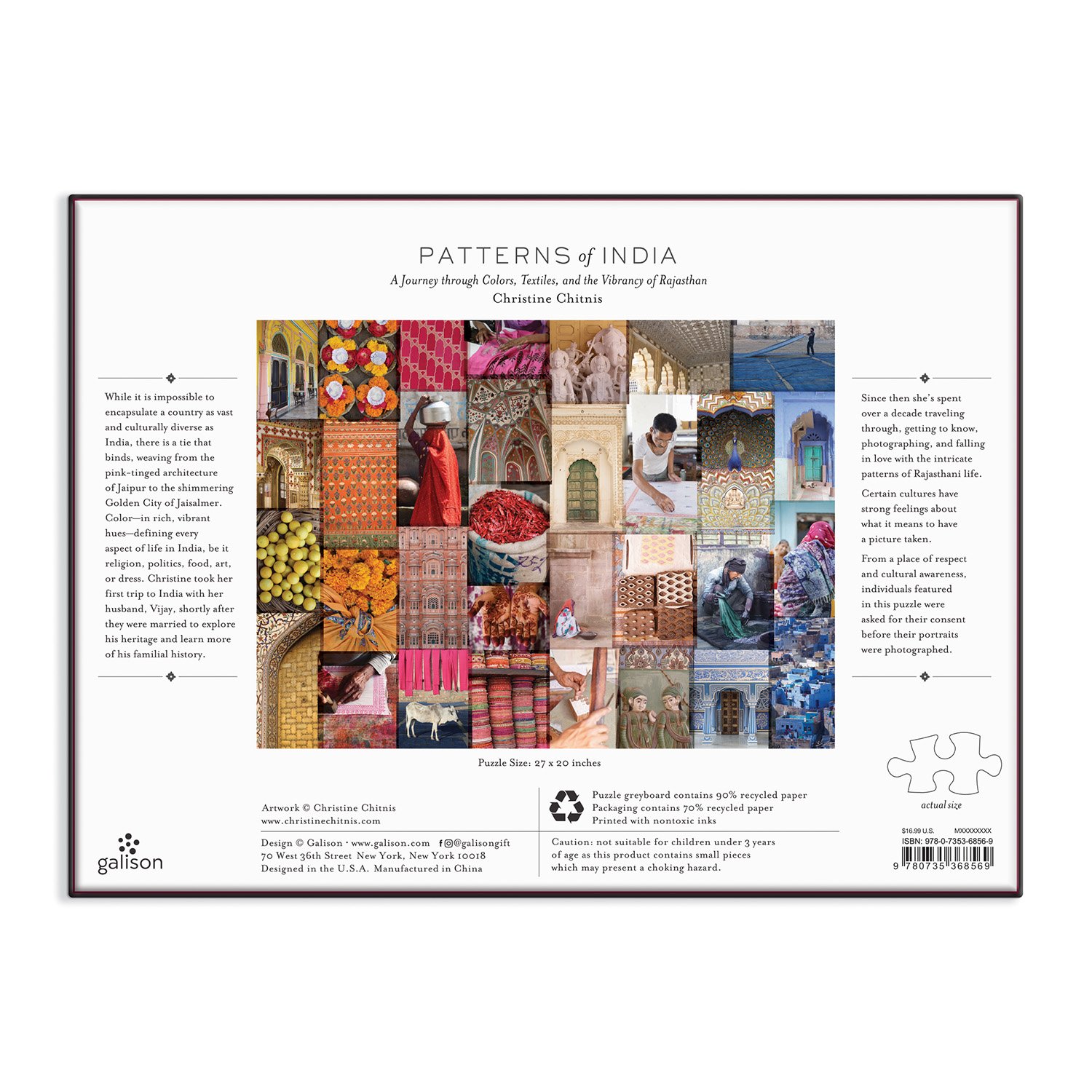 Patterns of India: A Journey Through Colors, Textiles and the Vibrancy of Rajasthan 1000 Piece Jigsaw Puzzle - 5