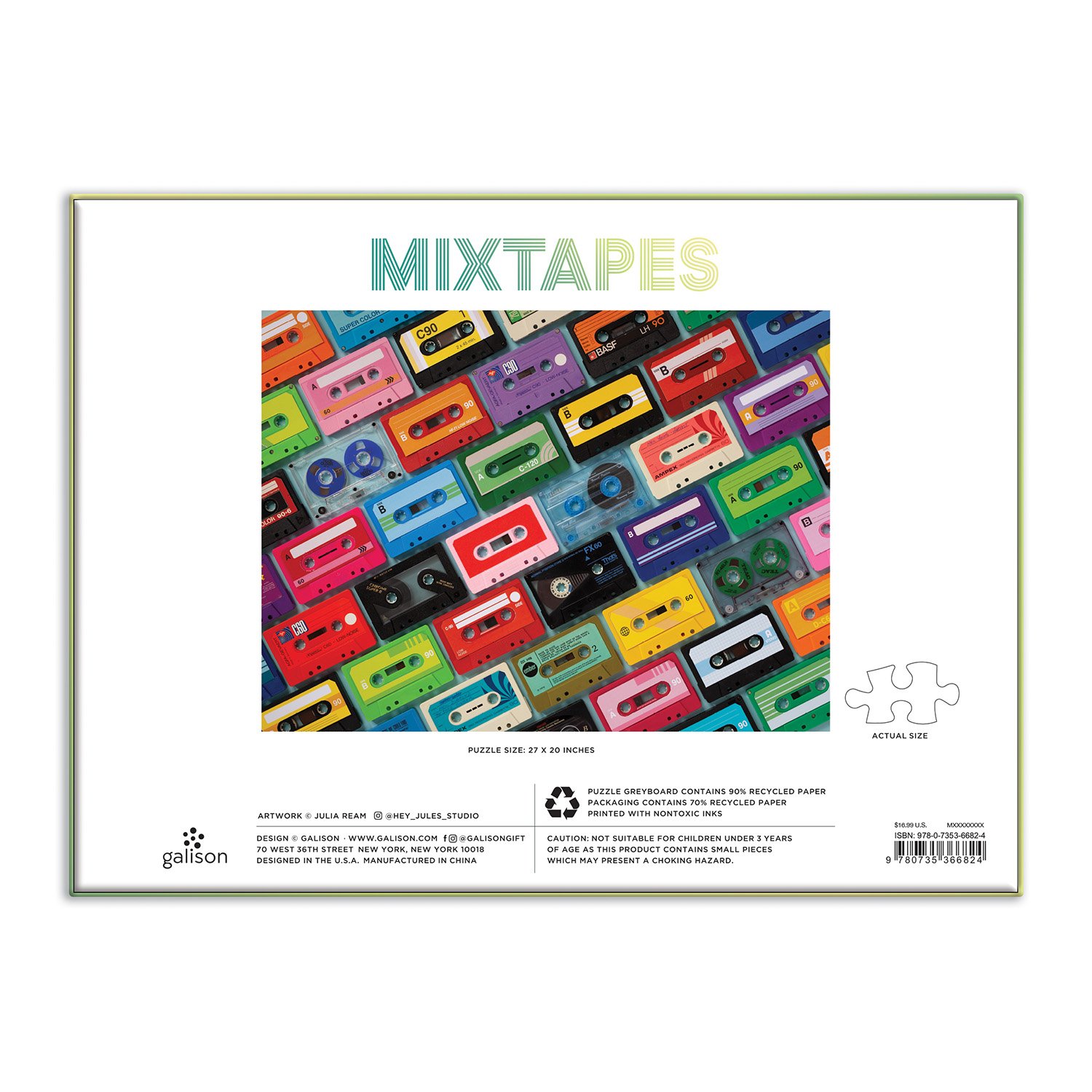Mixtapes 1000 Piece Jigsaw Puzzle - 5