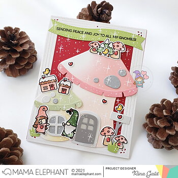 MAMA ELEPHANT-MUSHROOM HOME - CREATIVE CUTS