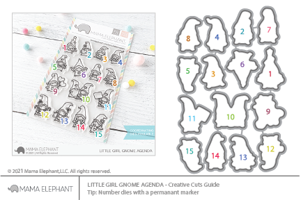  MAMA ELEPHANT -LITTLE GIRL GNOME AGENDA - CREATIVE CUTS - 3