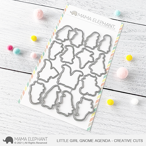  MAMA ELEPHANT -LITTLE GIRL GNOME AGENDA - CREATIVE CUTS