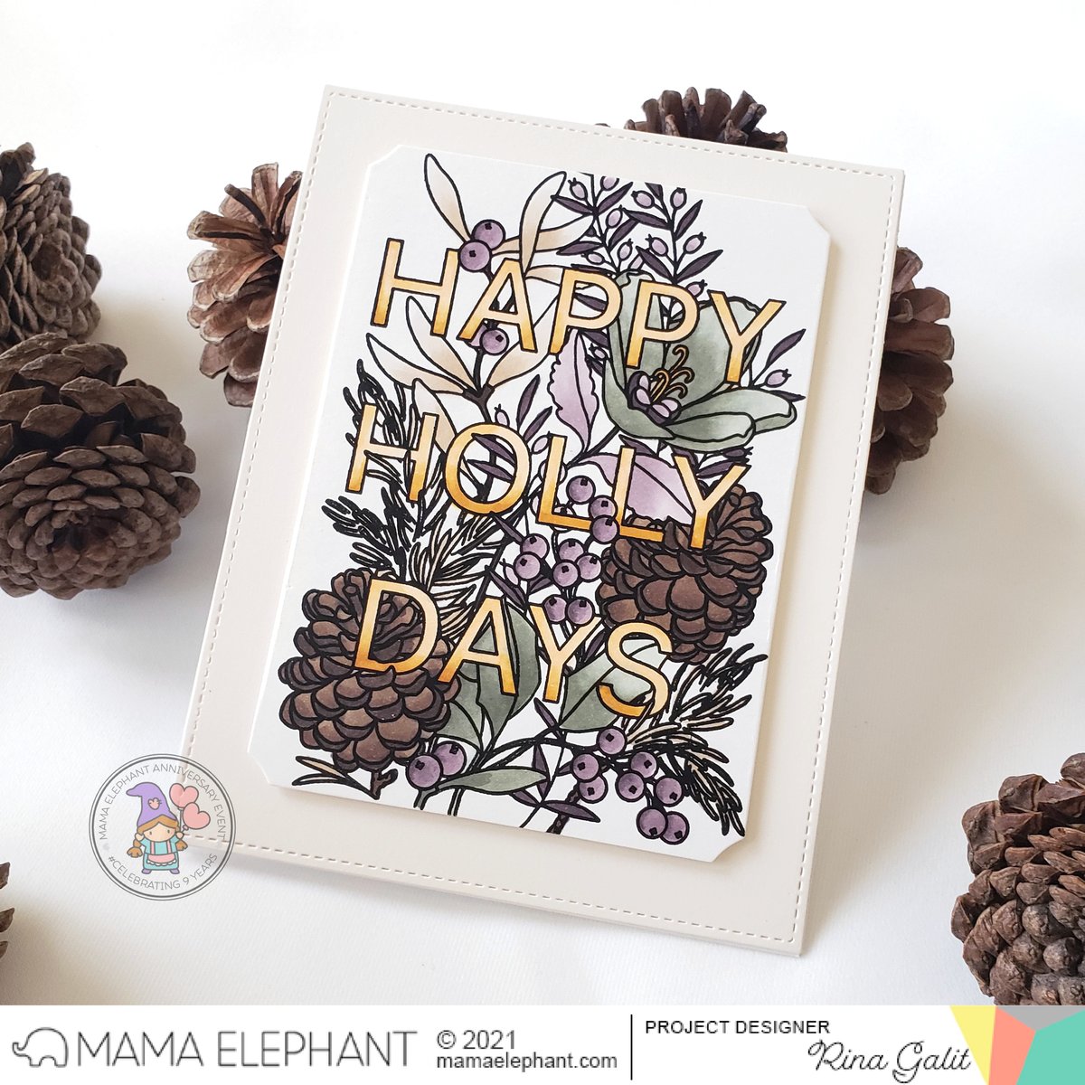 MAMA ELEPHANT-HAPPY HOLLY DAYS - 2