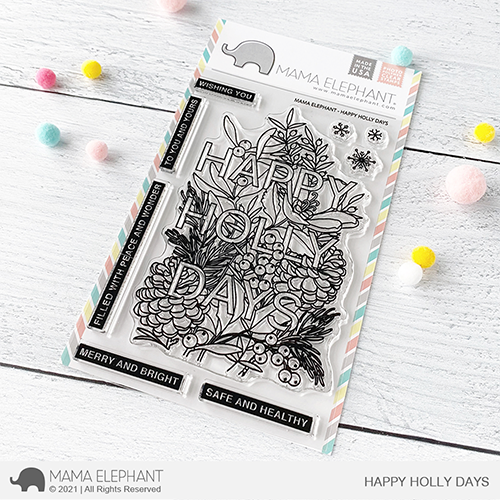 MAMA ELEPHANT-HAPPY HOLLY DAYS