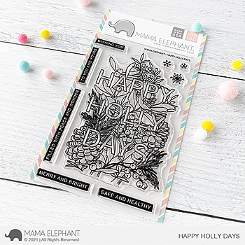 MAMA ELEPHANT-HAPPY HOLLY DAYS