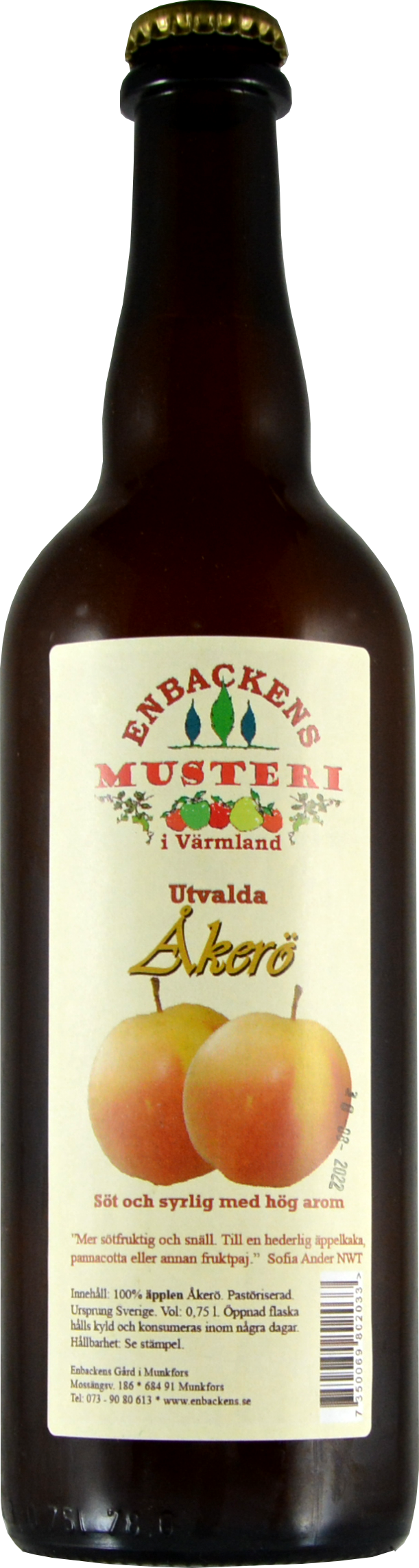 Åkerö ausgewählter Apfelmost 0,75 Liter